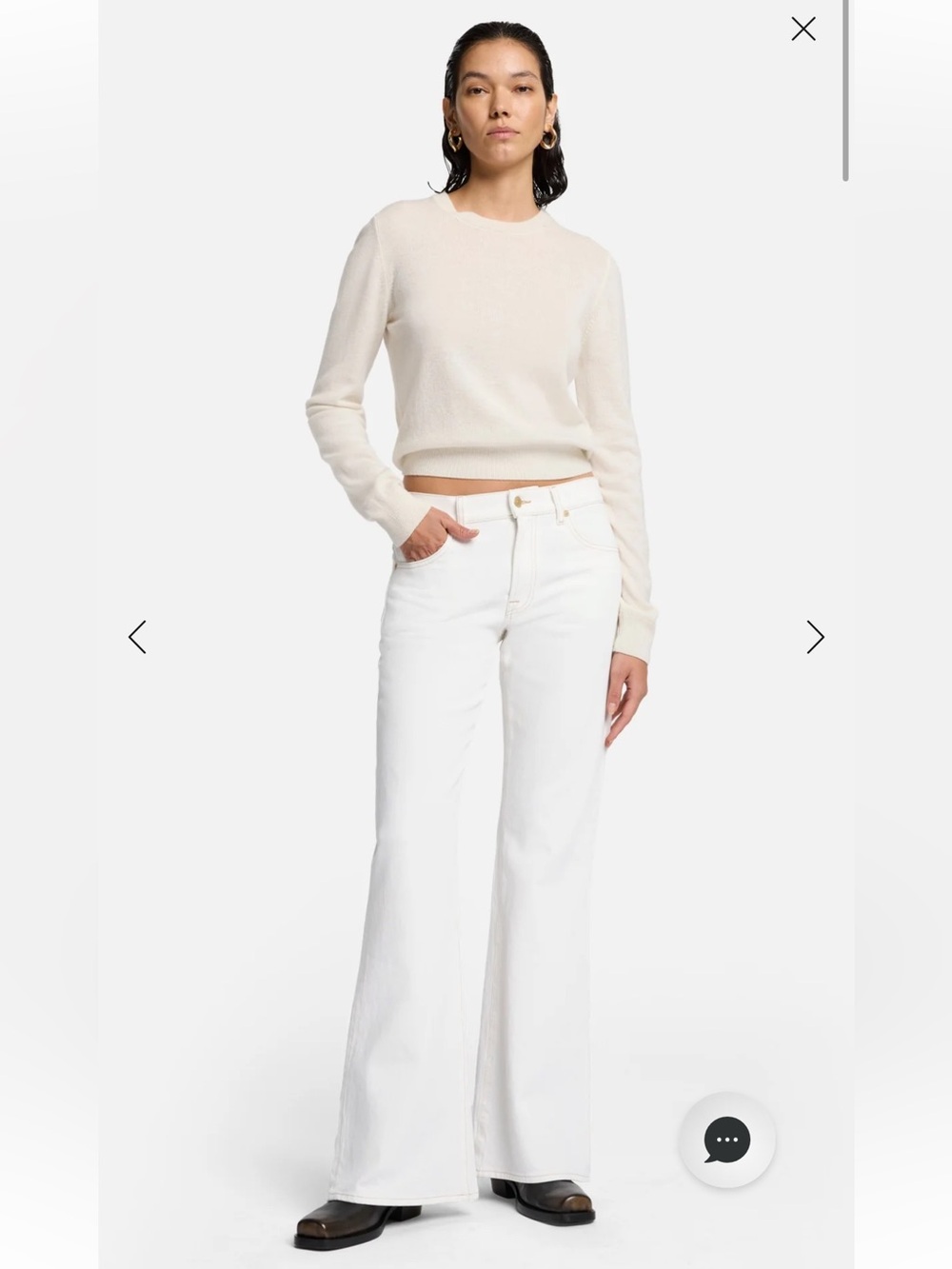 7 For All Mankind Spencer Flare Milkyway 26